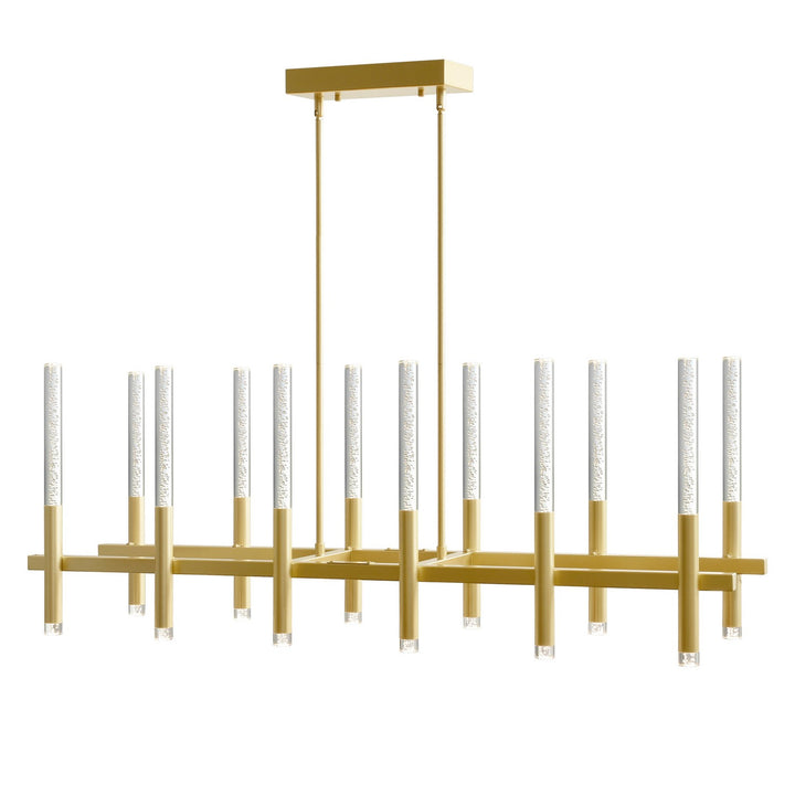 Dragonswatch LED Chandelier in Satin Gold - available from The Lighting Shoppe, trusted by Canadian homeowners