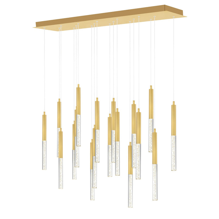 Dragonswatch LED Chandelier in Satin Gold - available from The Lighting Shoppe, trusted by Canadian homeowners