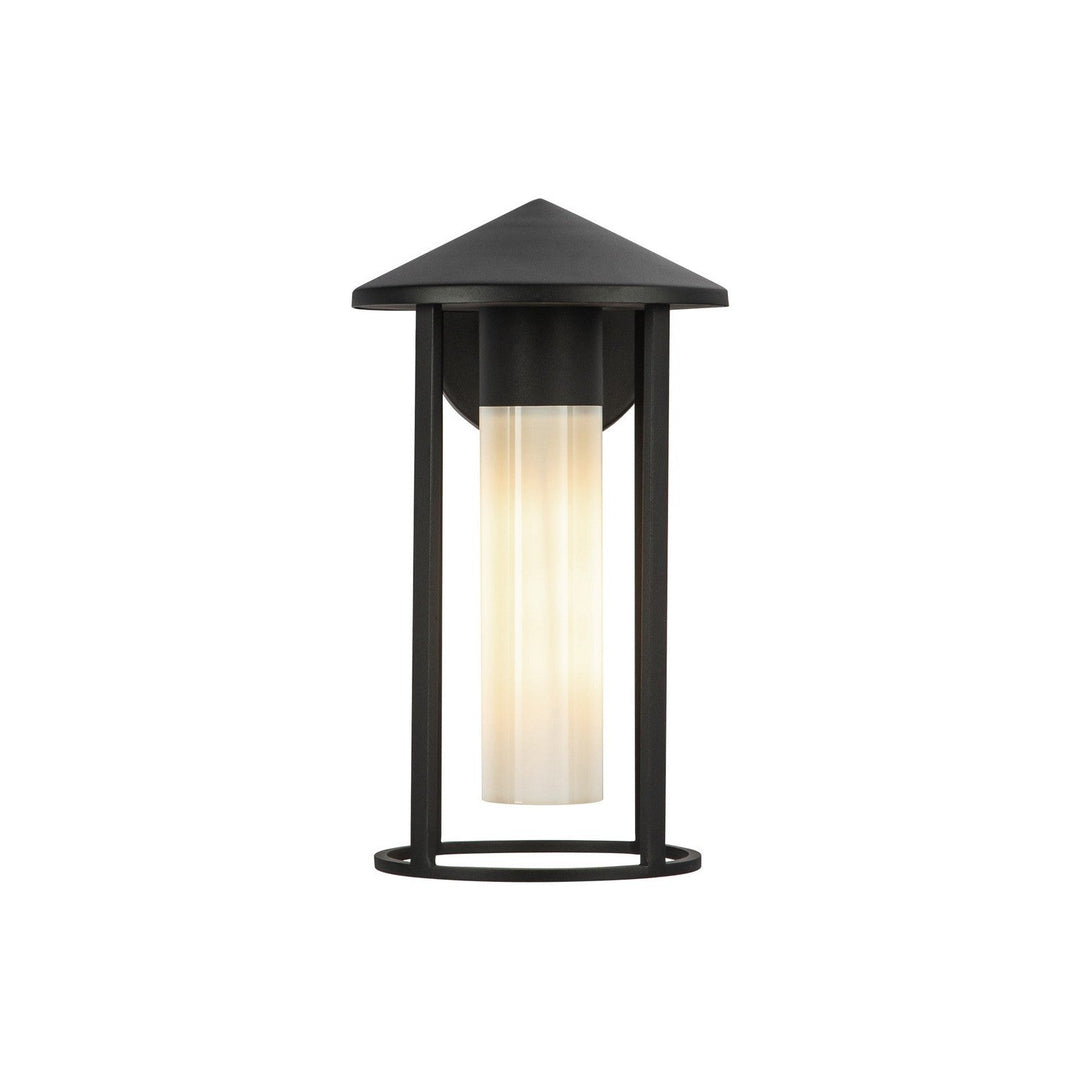 Alora Canada - EW526312BKGO - One Light Exterior Wall Mount - Tenko - Black/Glossy Opal Glass