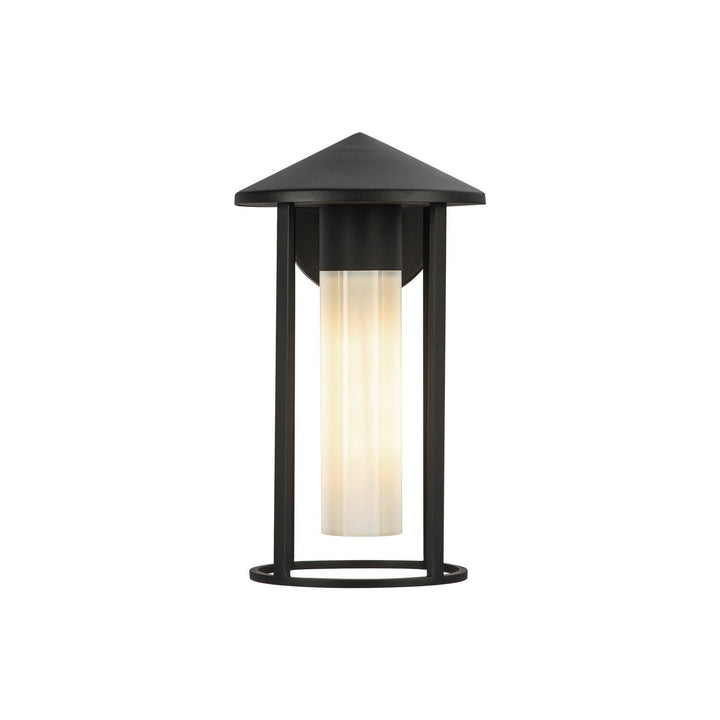 Alora Canada - EW526312BKGO - One Light Exterior Wall Mount - Tenko - Black/Glossy Opal Glass