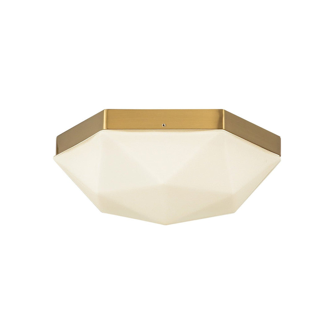 Alora Canada - FM424512BGOP - Two Light Flush Mount - Krysta - Brushed Gold/Opal Glass
