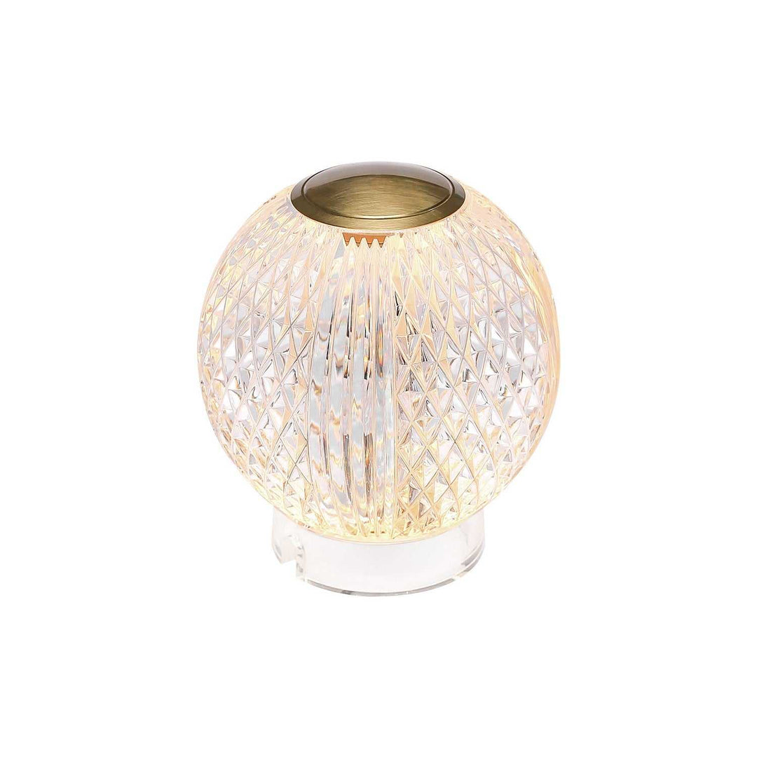 Marni LED Table Lamp in Natural Brass Alora Canada