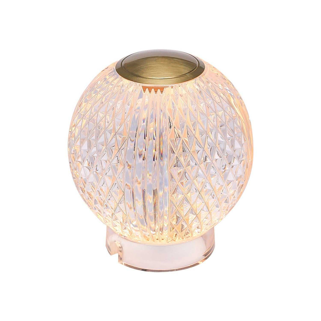 Marni LED Table Lamp in Natural Brass Alora Canada