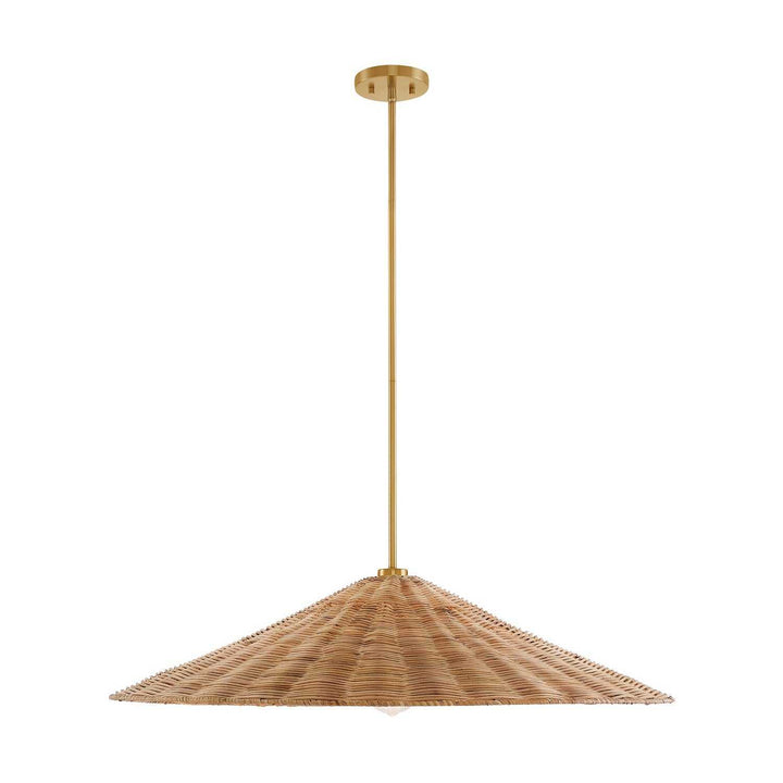 Meridian - M7042NB - One Light Pendant - Natural Brass