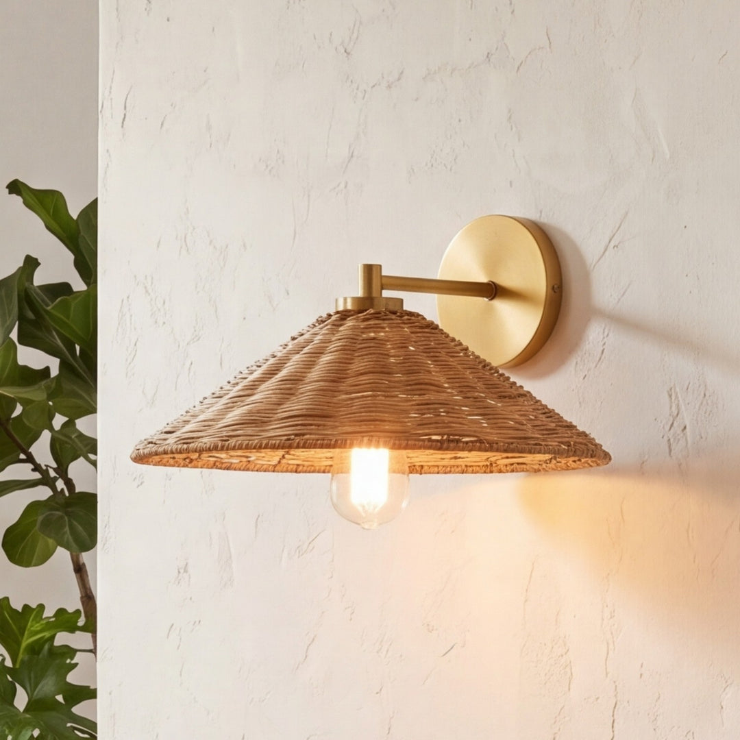 Meridian - M90106NB - One Light Wall Sconce - Natural Brass