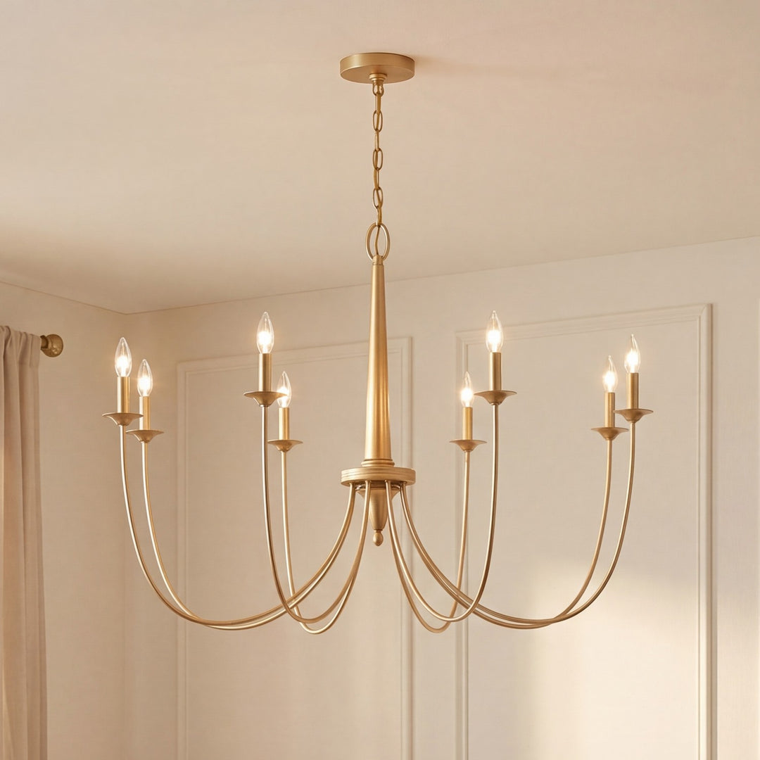 Savoy House - 1-1202-8-186 - Eight Light Chandelier - Stonecrest - French Gold