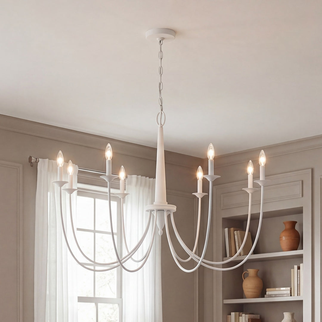 Savoy House - 1-1202-8-83 - Eight Light Chandelier - Stonecrest - Bisque White