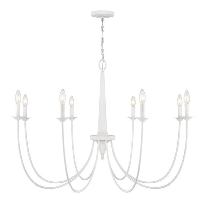 Stonecrest Eight Light Chandelier in Bisque White Savoy House