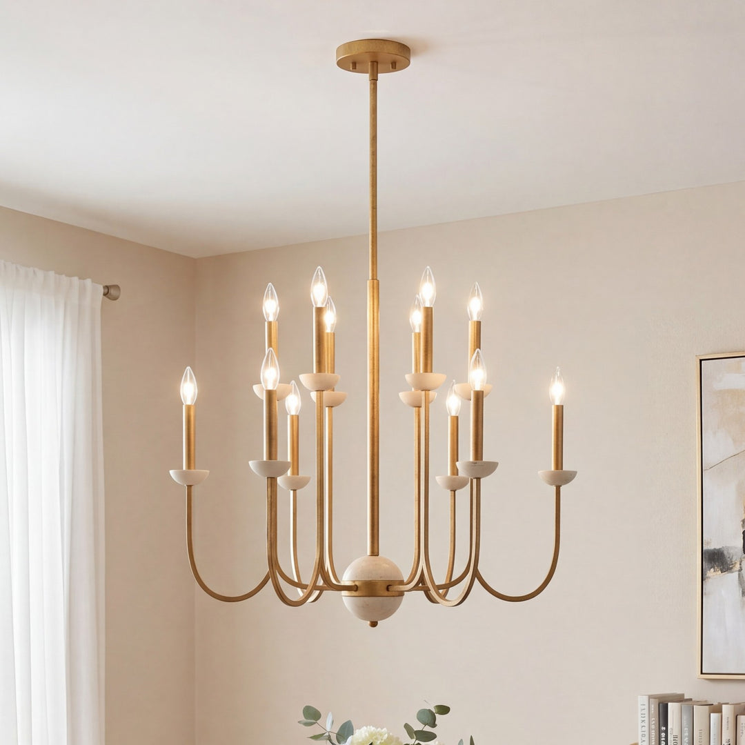 Savoy House - 1-2294-12-262 - 12 Light Chandelier - Oakhurst - Antique Gold