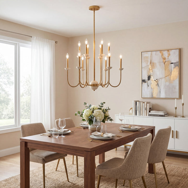Savoy House - 1-2294-12-262 - 12 Light Chandelier - Oakhurst - Antique Gold