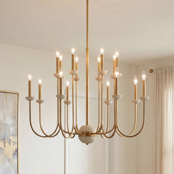 Savoy House - 1-2296-16-262 - 16 Light Chandelier - Oakhurst - Antique Gold