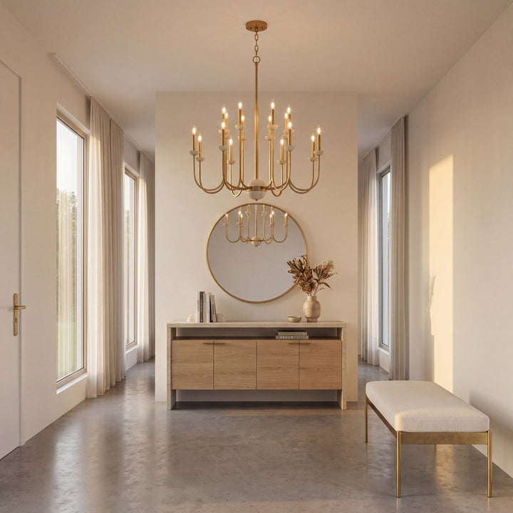Savoy House - 1-2296-16-262 - 16 Light Chandelier - Oakhurst - Antique Gold