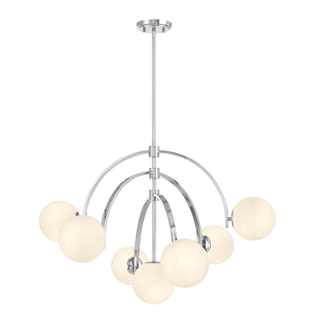 Marias Seven Light Chandelier in Polished Chrome Savoy House