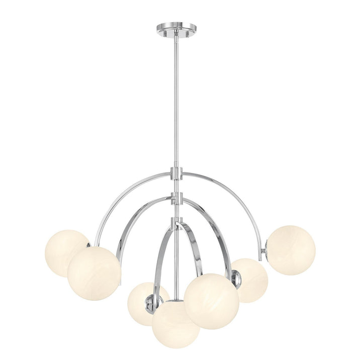 Marias Seven Light Chandelier in Polished Chrome Savoy House