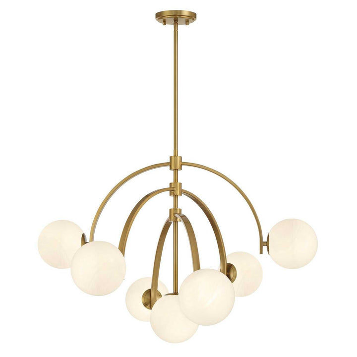 Marias Seven Light Chandelier in Warm Brass Savoy House