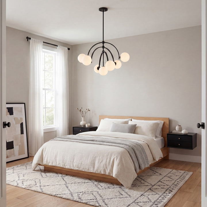 Savoy House - 1-3319-7-89 - Seven Light Chandelier - Marias - Matte Black