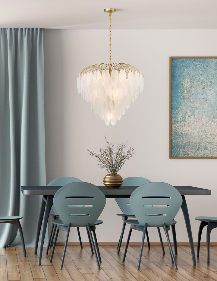 Savoy House - 1-3504-9-322 - Nine Light Chandelier - Boa - Warm Brass