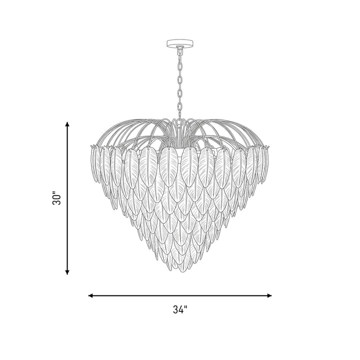 Savoy House - 1-3505-15-322 - 15 Light Chandelier - Boa - Warm Brass