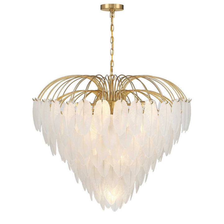 Boa 15 Light Chandelier in Warm Brass Savoy House