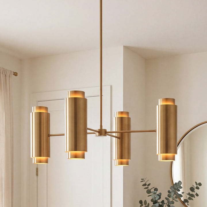 Savoy House - 1-4180-8-127 - Eight Light Chandelier - Lio - Noble Brass
