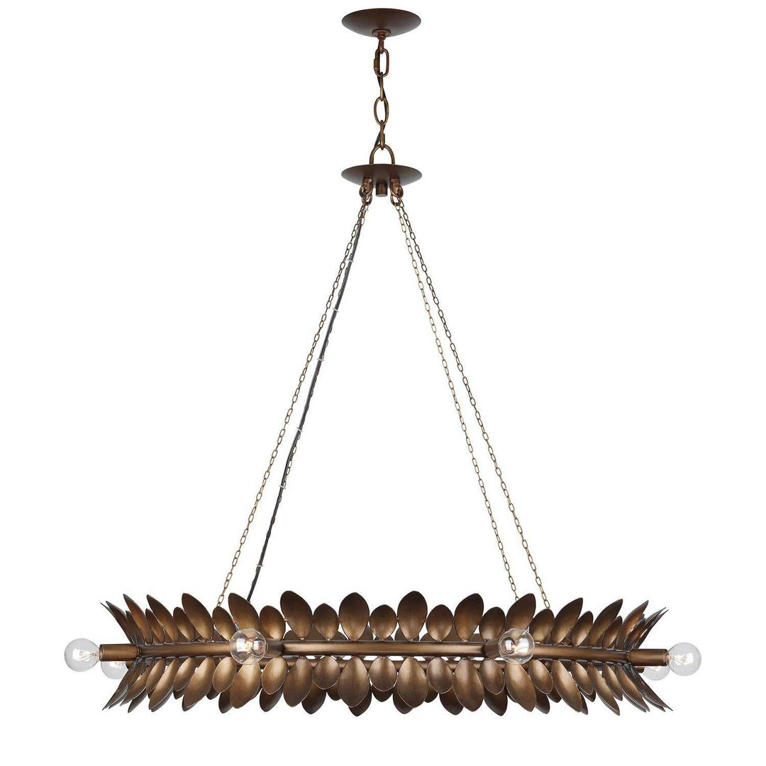 Heiress Eight Light Chandelier in Patinated Bronze Savoy House