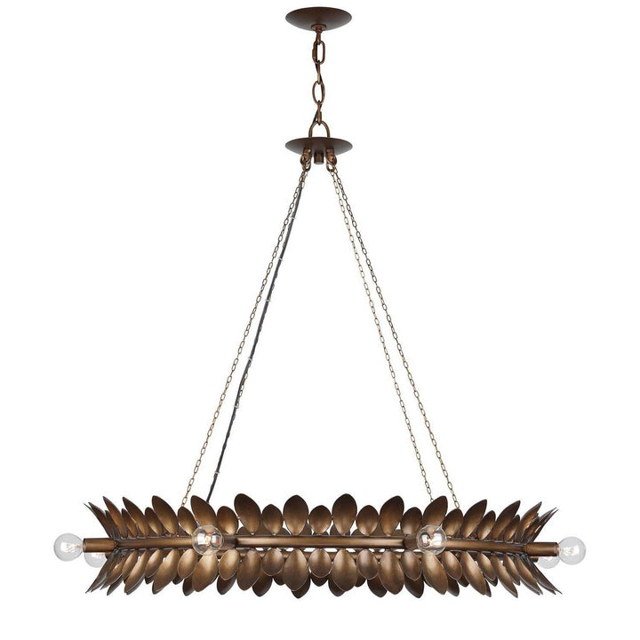 Heiress Eight Light Chandelier in Patinated Bronze Savoy House