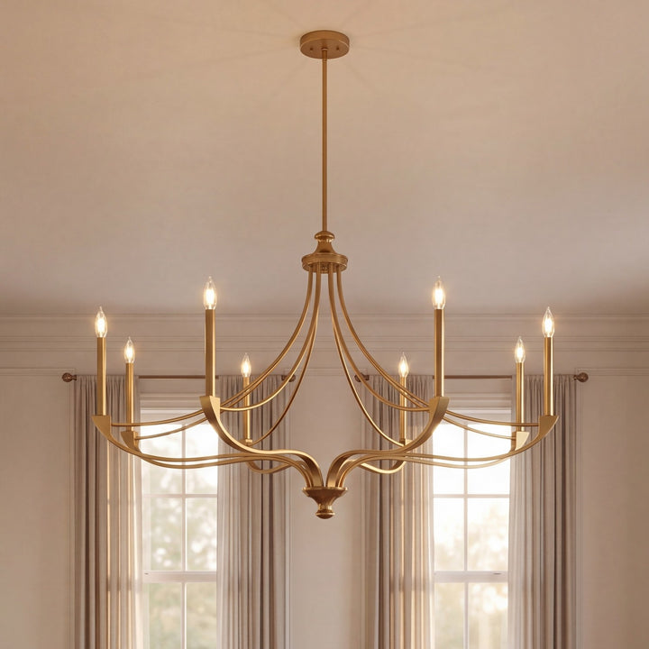 Savoy House - 1-6415-8-322 - Eight Light Chandelier - Preserve - Warm Brass