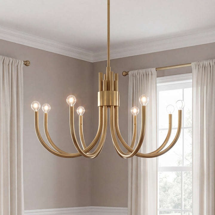 Savoy House - 1-6680-8-127 - Eight Light Chandelier - Sorrento - Noble Brass