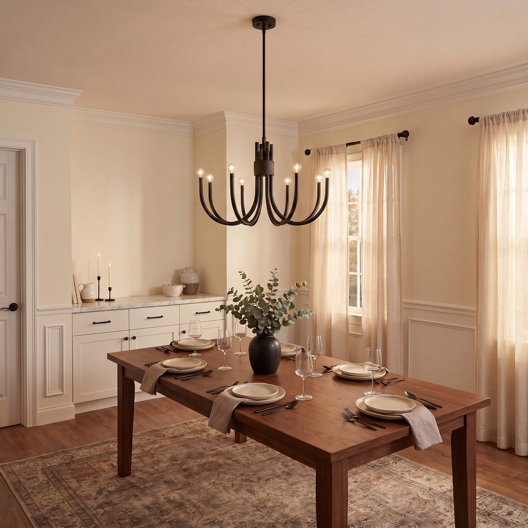 Savoy House - 1-6680-8-89 - Eight Light Chandelier - Sorrento - Matte Black