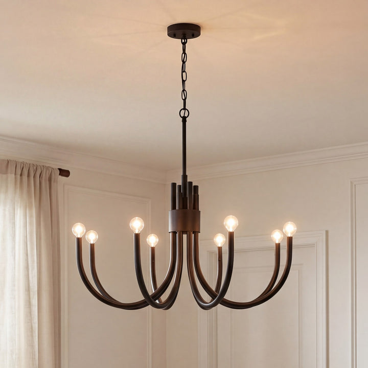 Savoy House - 1-6680-8-89 - Eight Light Chandelier - Sorrento - Matte Black
