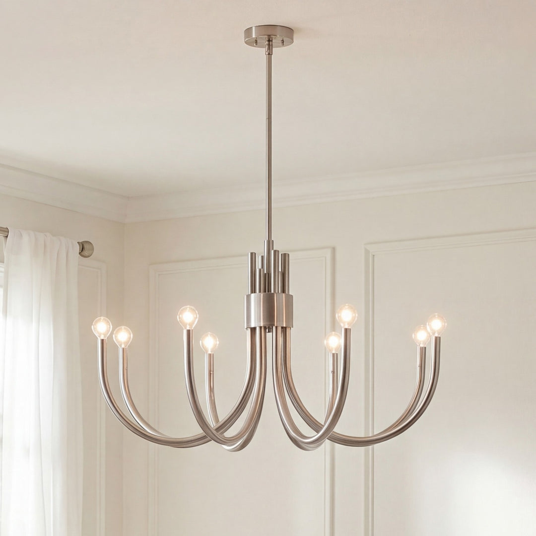 Savoy House - 1-6680-8-SN - Eight Light Chandelier - Sorrento - Satin Nickel
