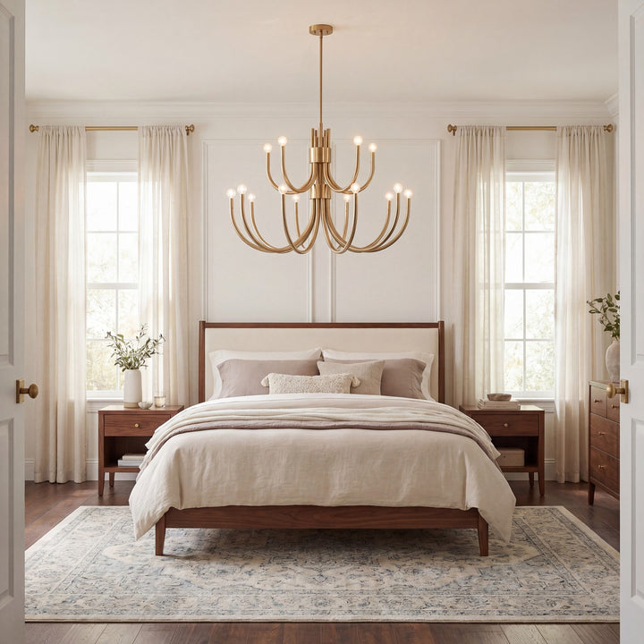 Savoy House - 1-6682-15-127 - 15 Light Chandelier - Sorrento - Noble Brass