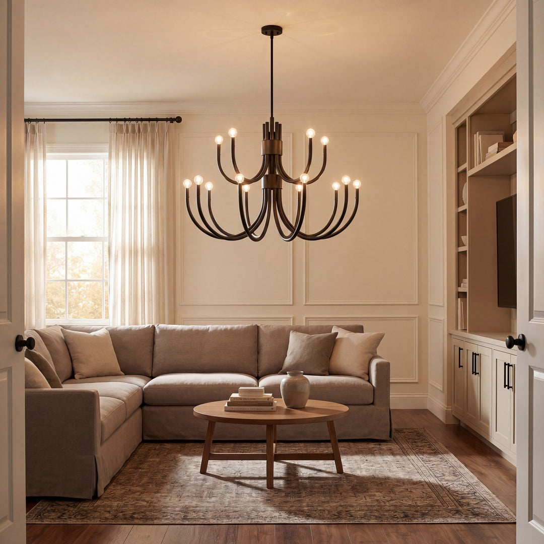 Savoy House - 1-6682-15-89 - 15 Light Chandelier - Sorrento - Matte Black