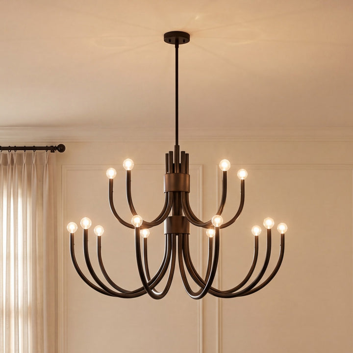 Savoy House - 1-6682-15-89 - 15 Light Chandelier - Sorrento - Matte Black