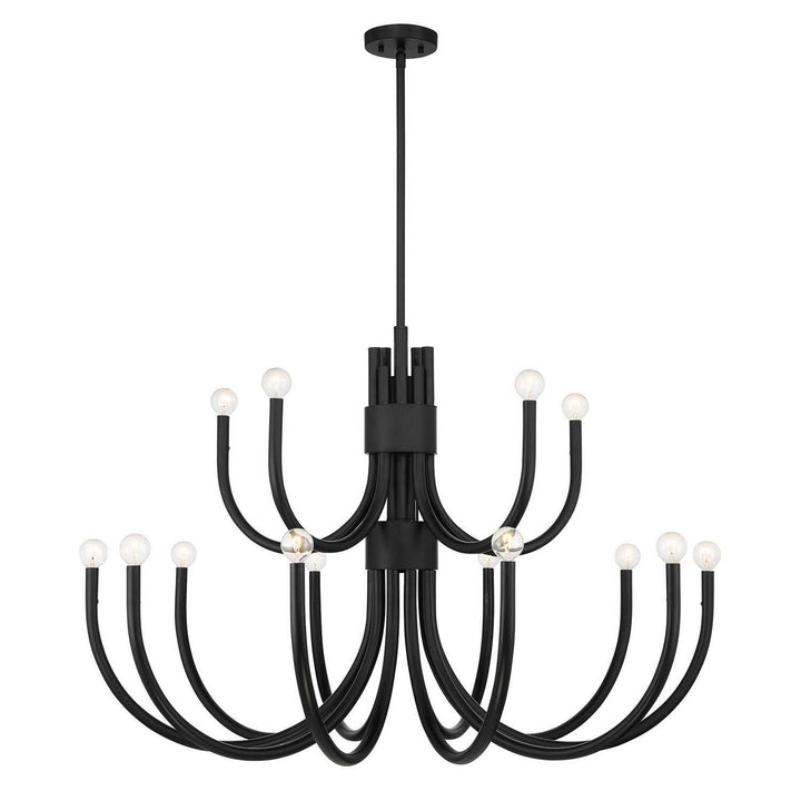 Sorrento 15 Light Chandelier in Matte Black Savoy House