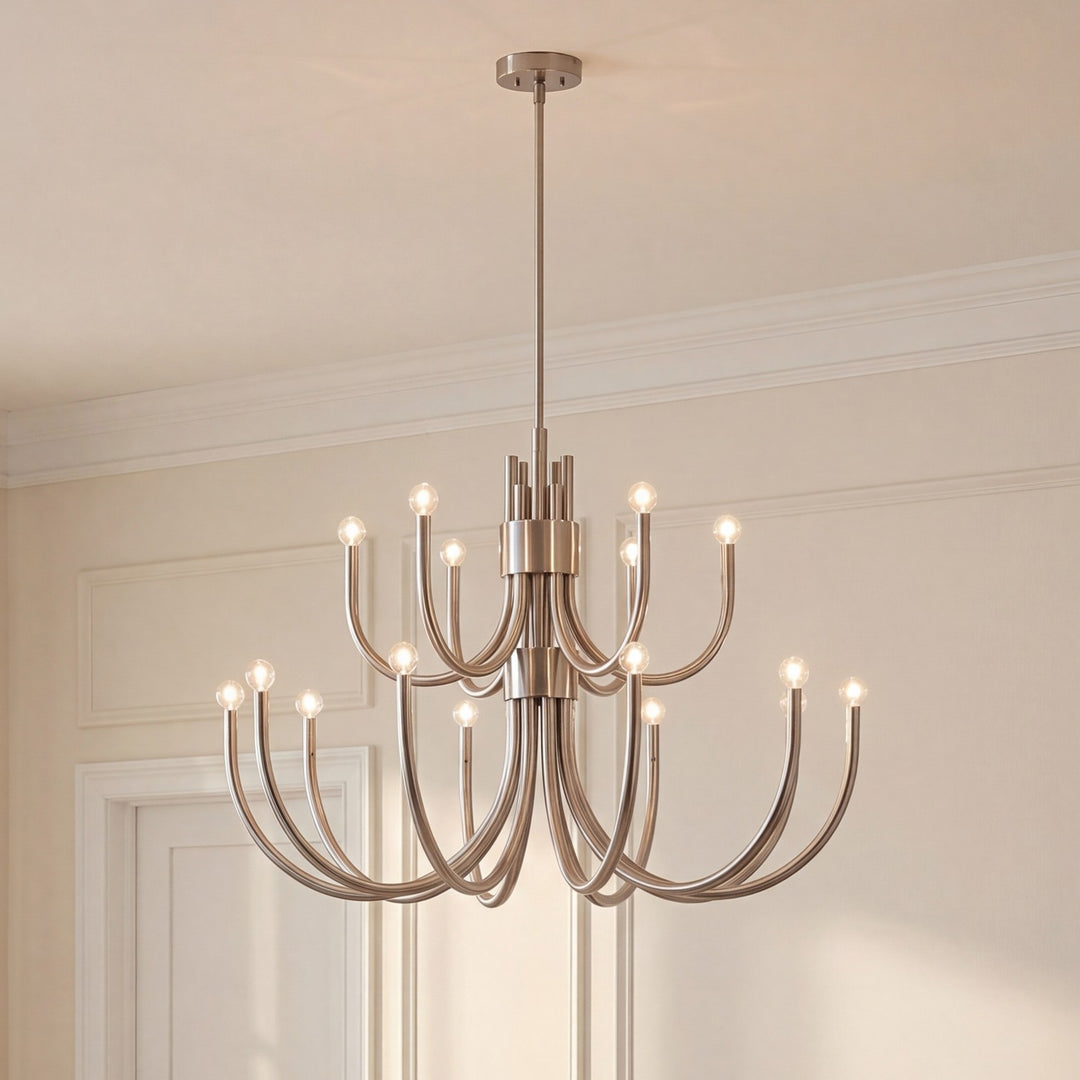 Savoy House - 1-6682-15-SN - 15 Light Chandelier - Sorrento - Satin Nickel