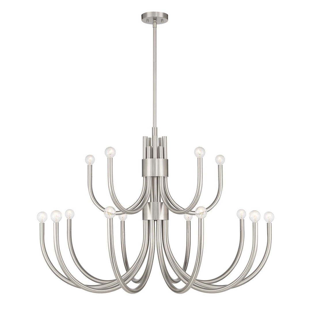 Sorrento 15 Light Chandelier in Satin Nickel Savoy House