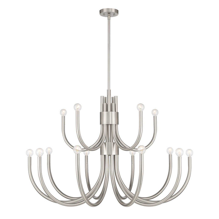 Sorrento 15 Light Chandelier in Satin Nickel Savoy House
