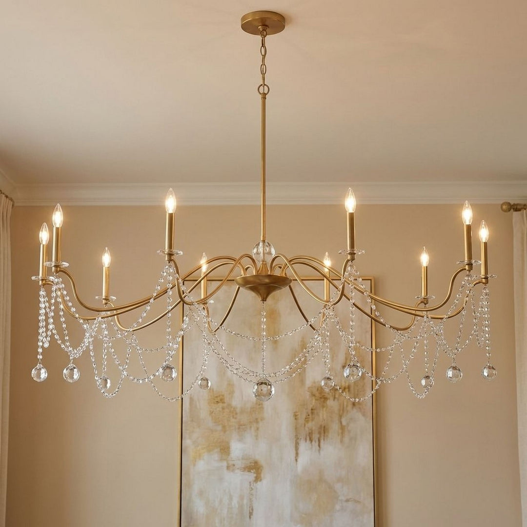Savoy House - 1-7504-10-322 - Ten Light Chandelier - Mariposa - Warm Brass