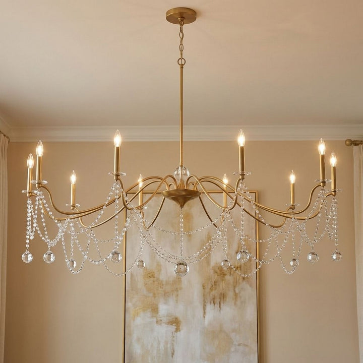 Savoy House - 1-7504-10-322 - Ten Light Chandelier - Mariposa - Warm Brass