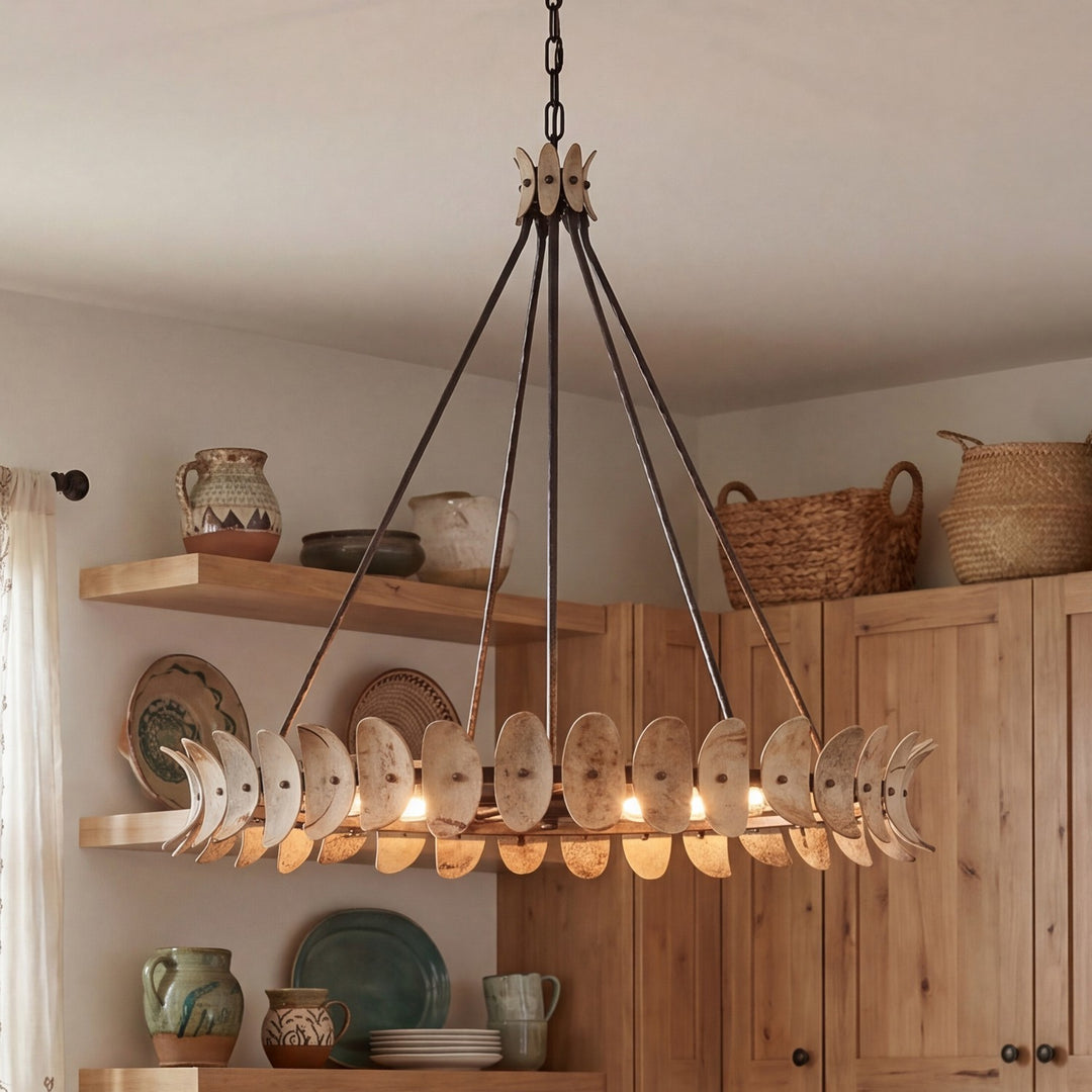 Savoy House - 1-8124-8-26 - Eight Light Chandelier - Monarch - Champagne Mist with Coconut Shell