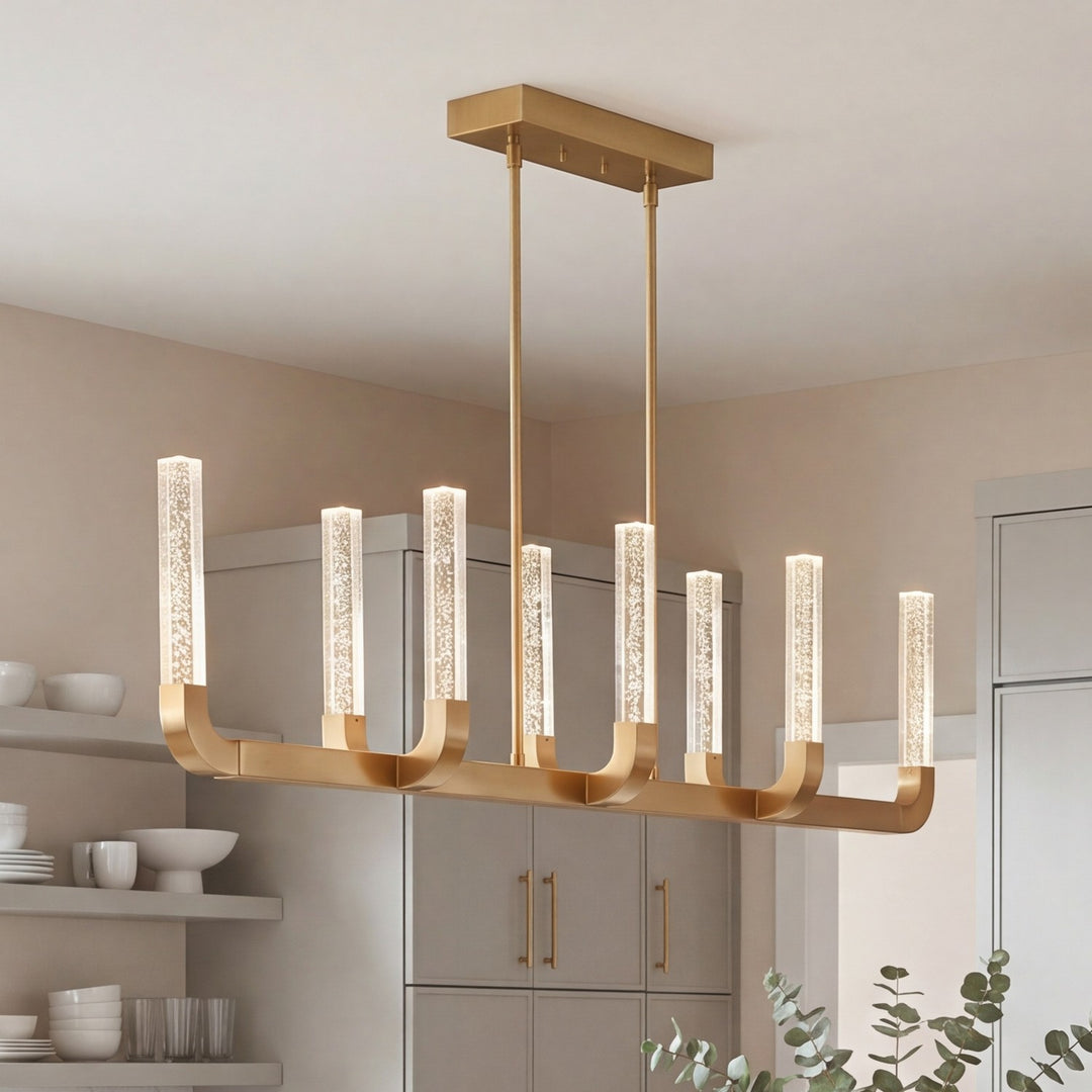 Savoy House - 1-8951-8-322 - LED Linear Chandelier - Del Mar - Warm Brass