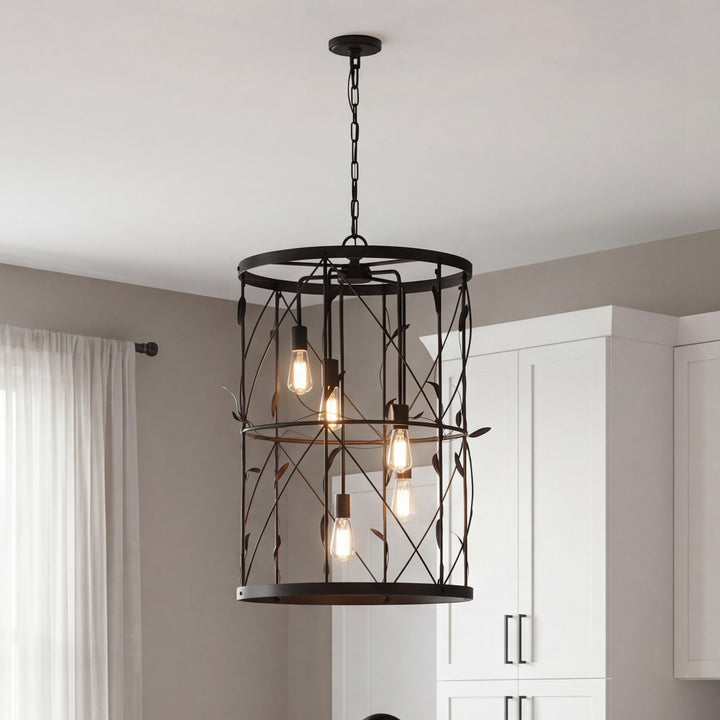 Savoy House - 3-6599-5-89 - Five Light Pendant - Lexington - Matte Black