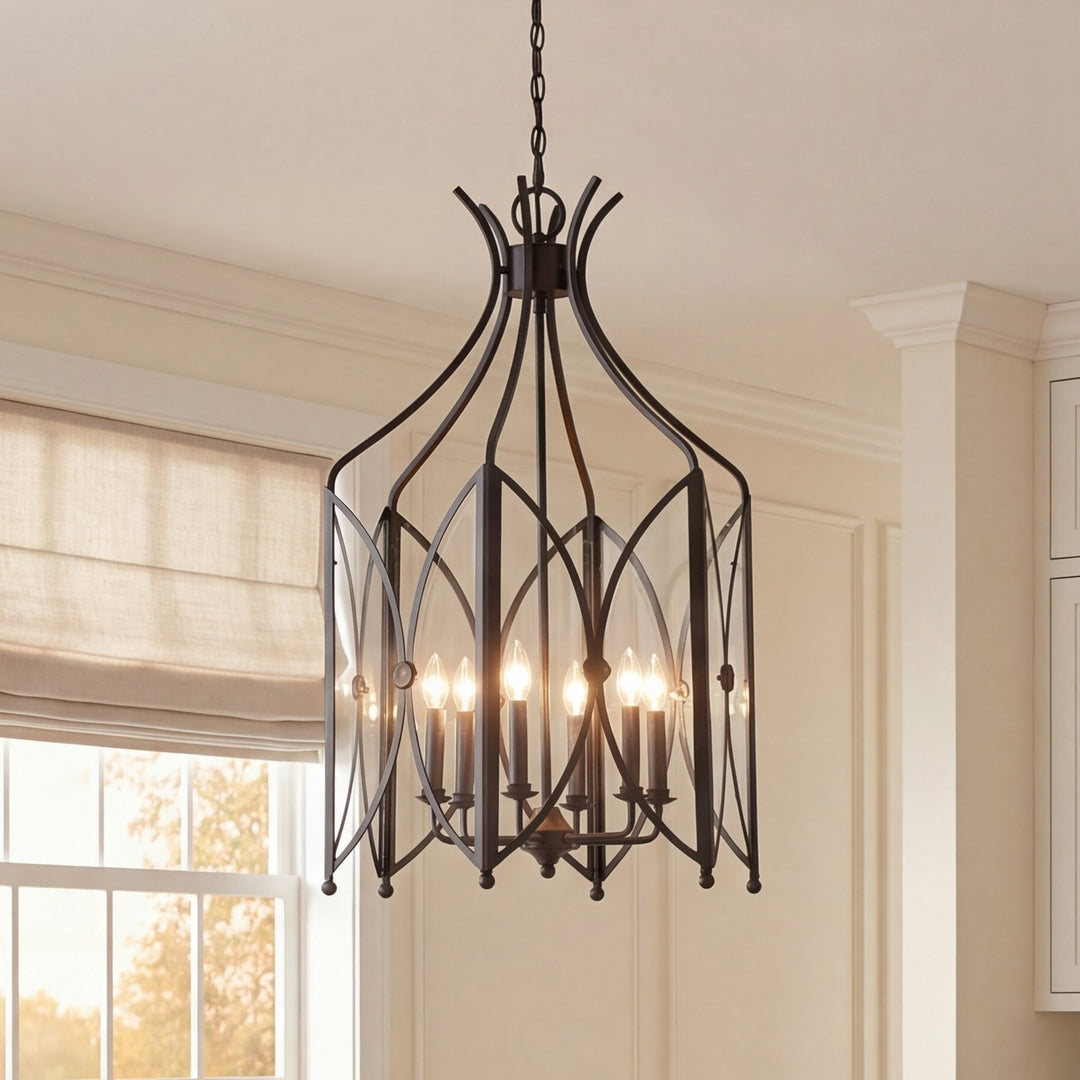 Savoy House - 3-6802-6-188 - Six Light Pendant - Enclave - Black Tourmaline