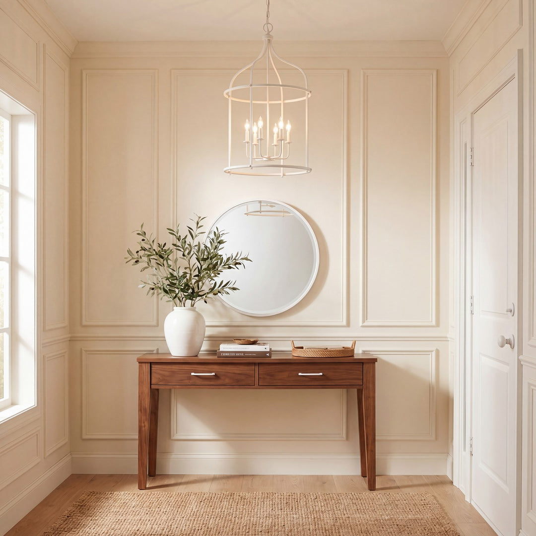 Savoy House - 3-7388-6-83 - Six Light Pendant - Brookstone - Bisque White