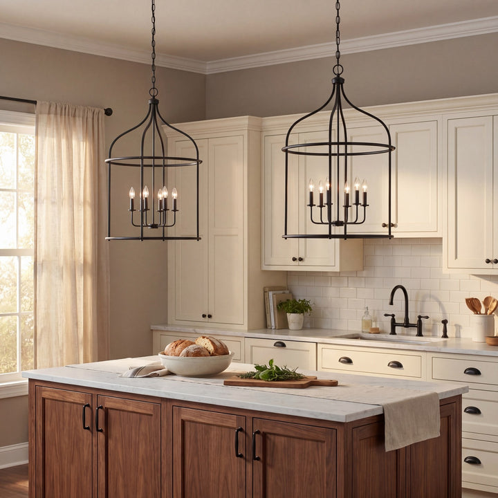 Savoy House - 3-7388-6-89 - Six Light Pendant - Brookstone - Matte Black