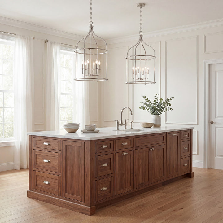 Savoy House - 3-7388-6-SN - Six Light Pendant - Brookstone - Satin Nickel