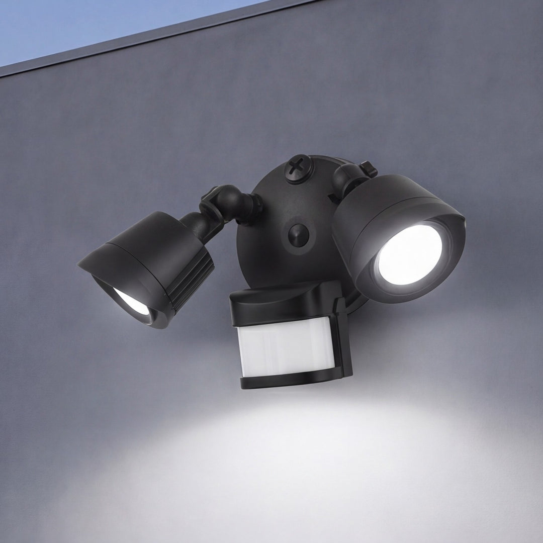 Savoy House - 4-FLOOD-MS-A2-3000K-BK - LED Motion Sensored Double Flood Light - Black