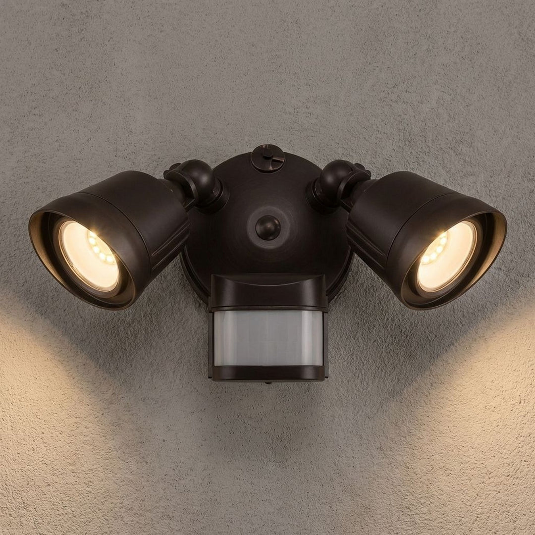 Savoy House - 4-FLOOD-MS-A2-3000K-BZ - LED Motion Sensored Double Flood Light - Bronze