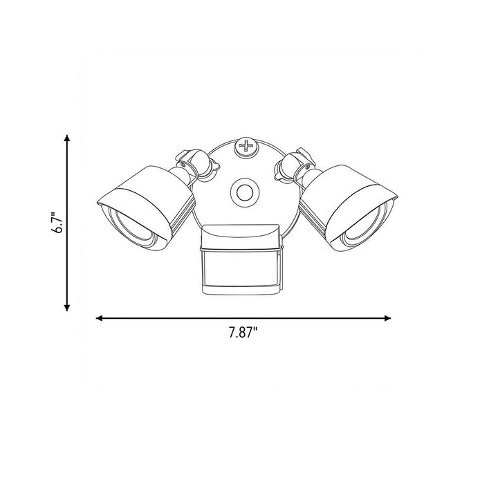 Savoy House - 4-FLOOD-MS-A2-3000K-WH - LED Motion Sensored Double Flood Light - White